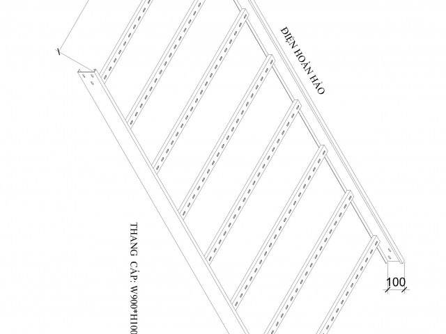 Thang cáp W900 H100
